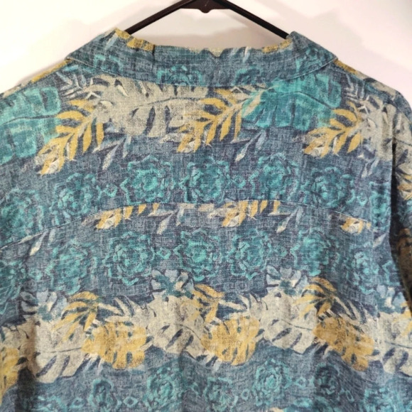CLEARANCE Woolrich Shirt Button Down Tropical Print 100% Cotton Hawaiian - Picture 8 of 10